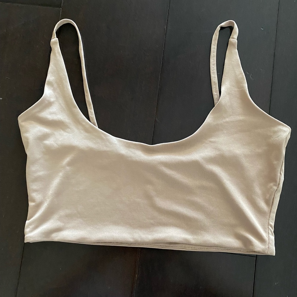Oh Polly swim /bra top size s tan
